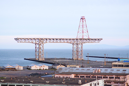 Crane was used to lift massive gun-turrets on warships